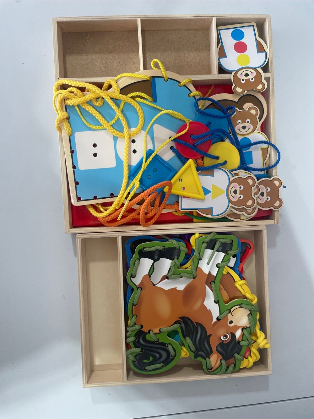 Melissa & Doug Wooden Lacing  Sets